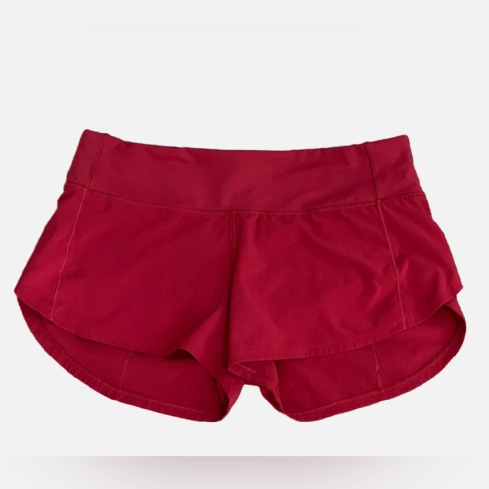 Lululemon Speed Up Short *2.5" Women’s 6 Red Scarlet Lightweight Stretch